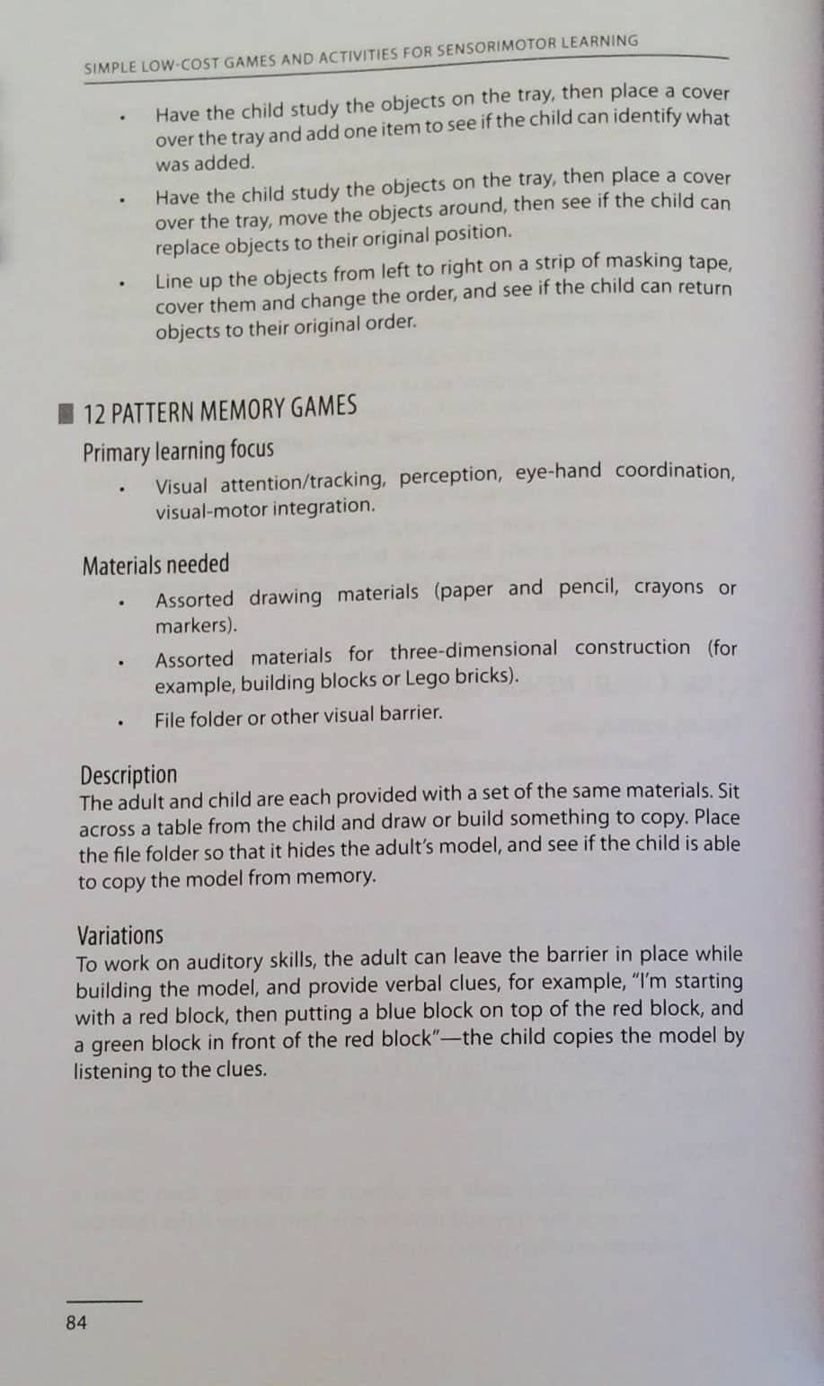 Simple Low-Cost Games and Activities for Sensorimotor Learning - Image 7