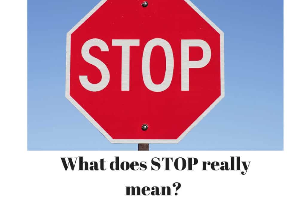 Using the Word STOP