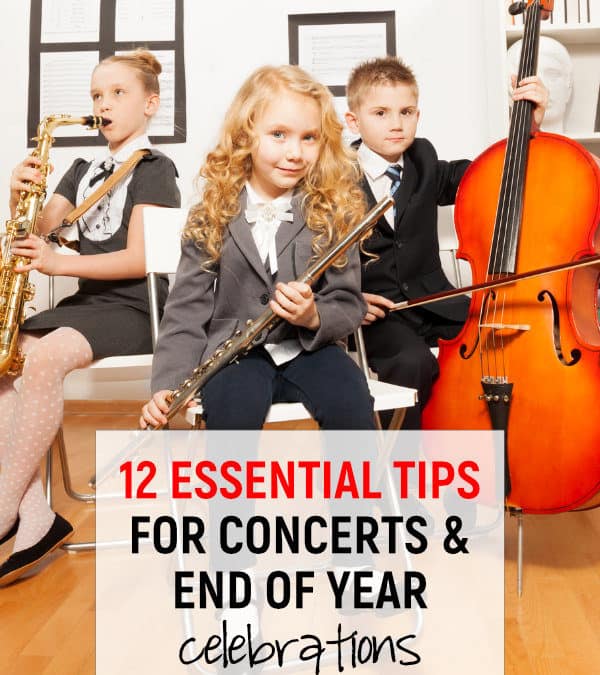 9 Essential Tips: Concerts and End of Year Celebrations