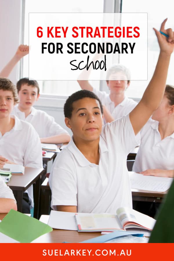 6 Strategies for Secondary School School Tip Sheet