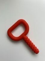 Chew Teether T-Bar with Strong Grip (Red)