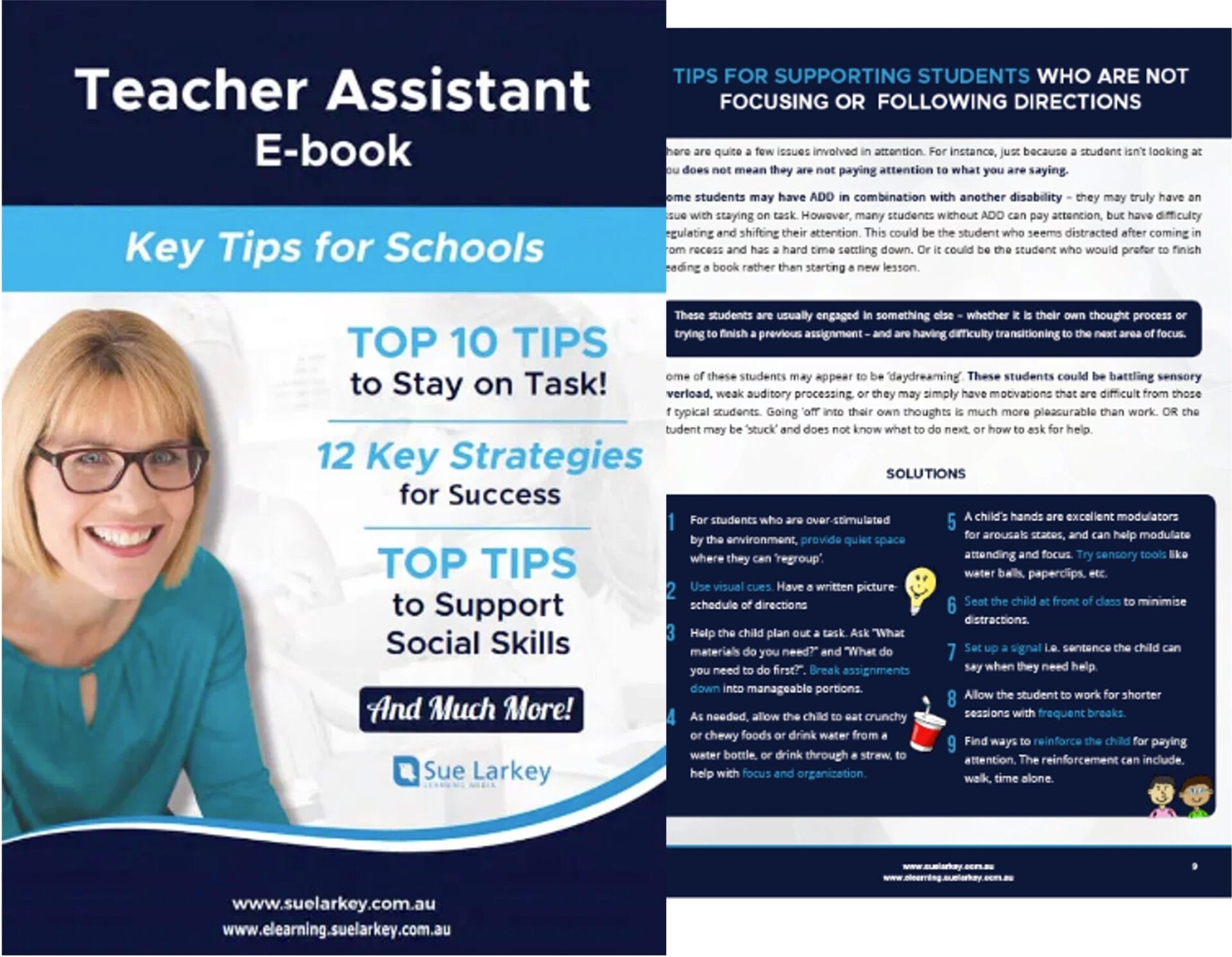 teacher assistant ebook and page