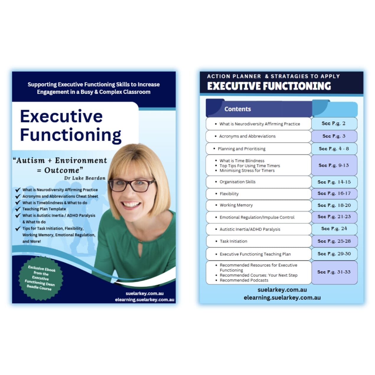 Executive Functioning Training Resource - Bonus 2 - Ebook Image
