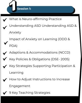 Sue Larkey Autism Lesson 1 Content Image