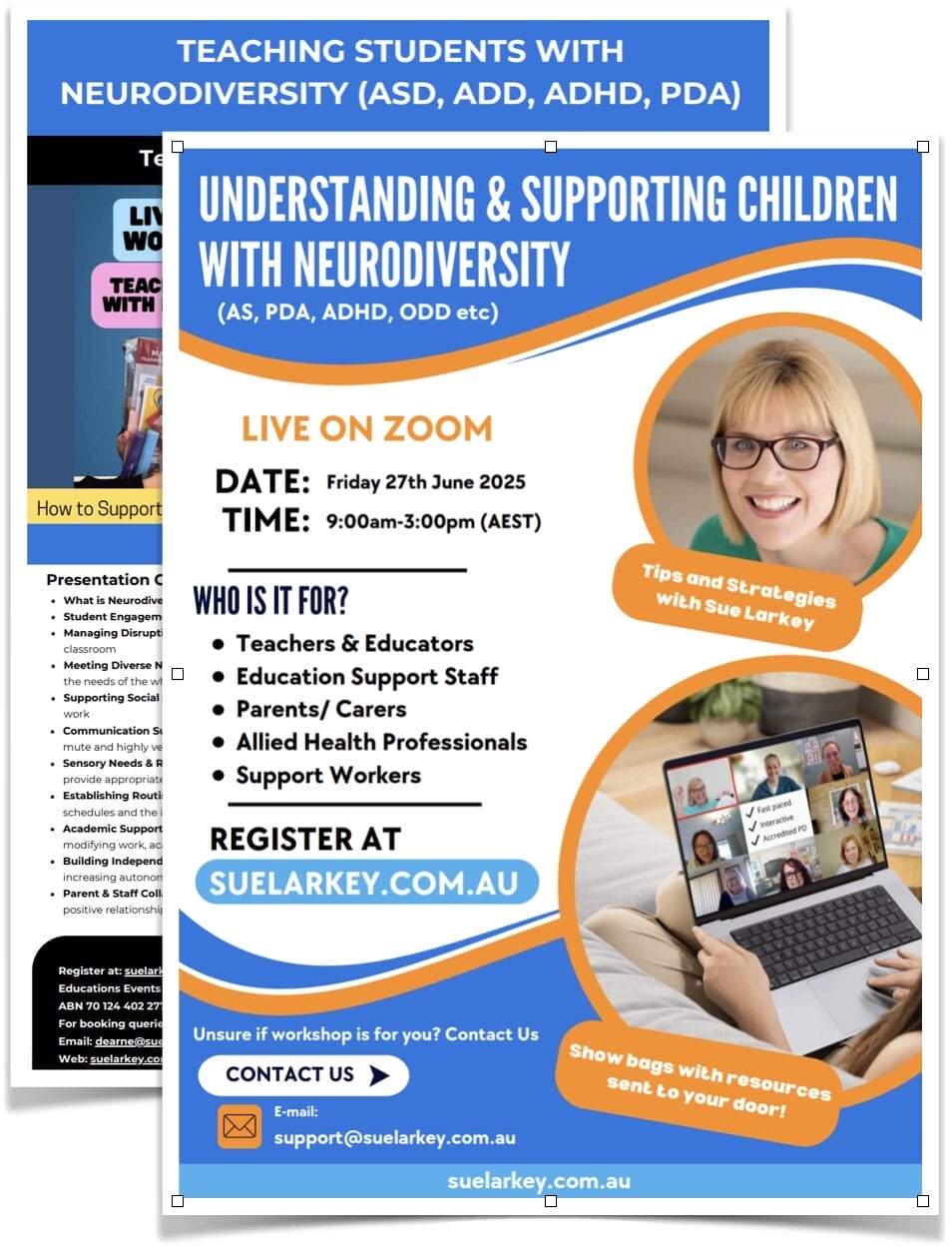 Autism Workshops with world expert Sue Larkey