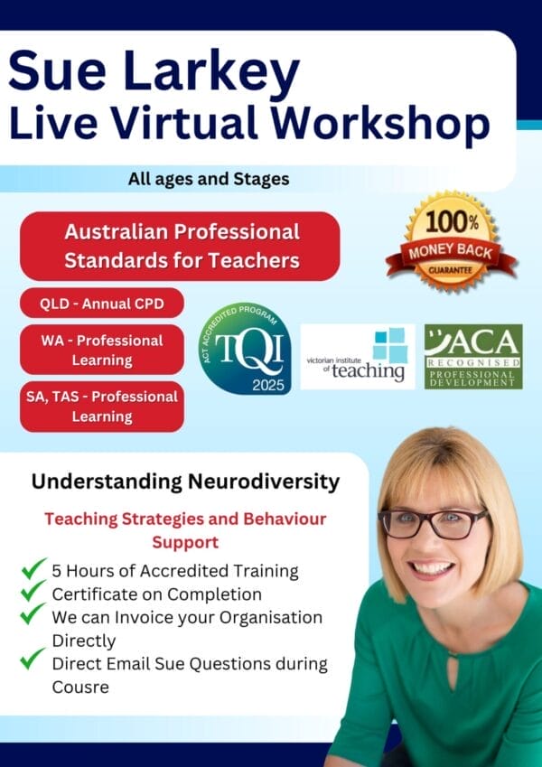 Sue Larkey Live Virtual Workshop - Friday 5 Sep 2025