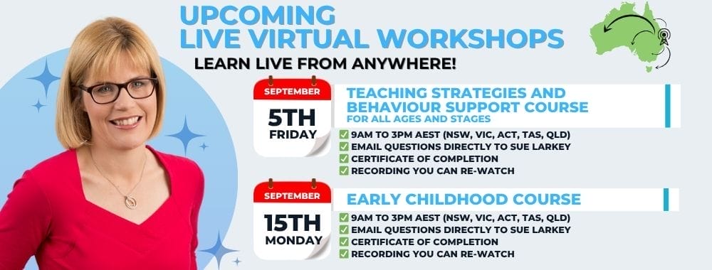 Sue Larkey Workshop Schedule