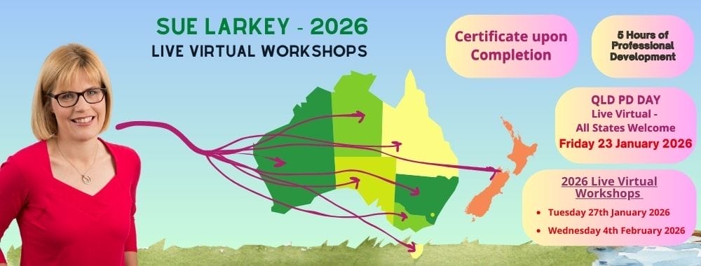 Locations of Sue Larkey's Neurodiversity Workshops